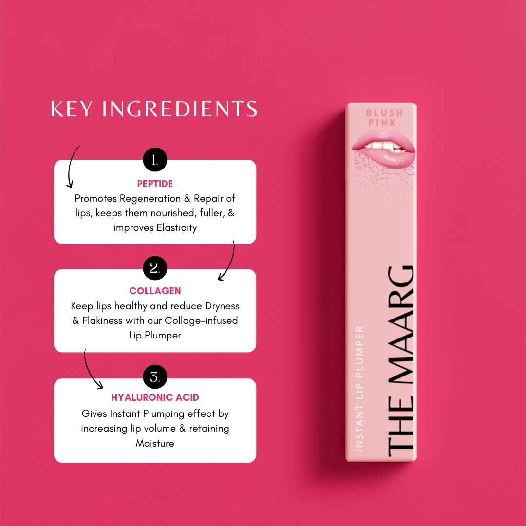 The Maarg Lip Plumper Blush Pink Ingredients
