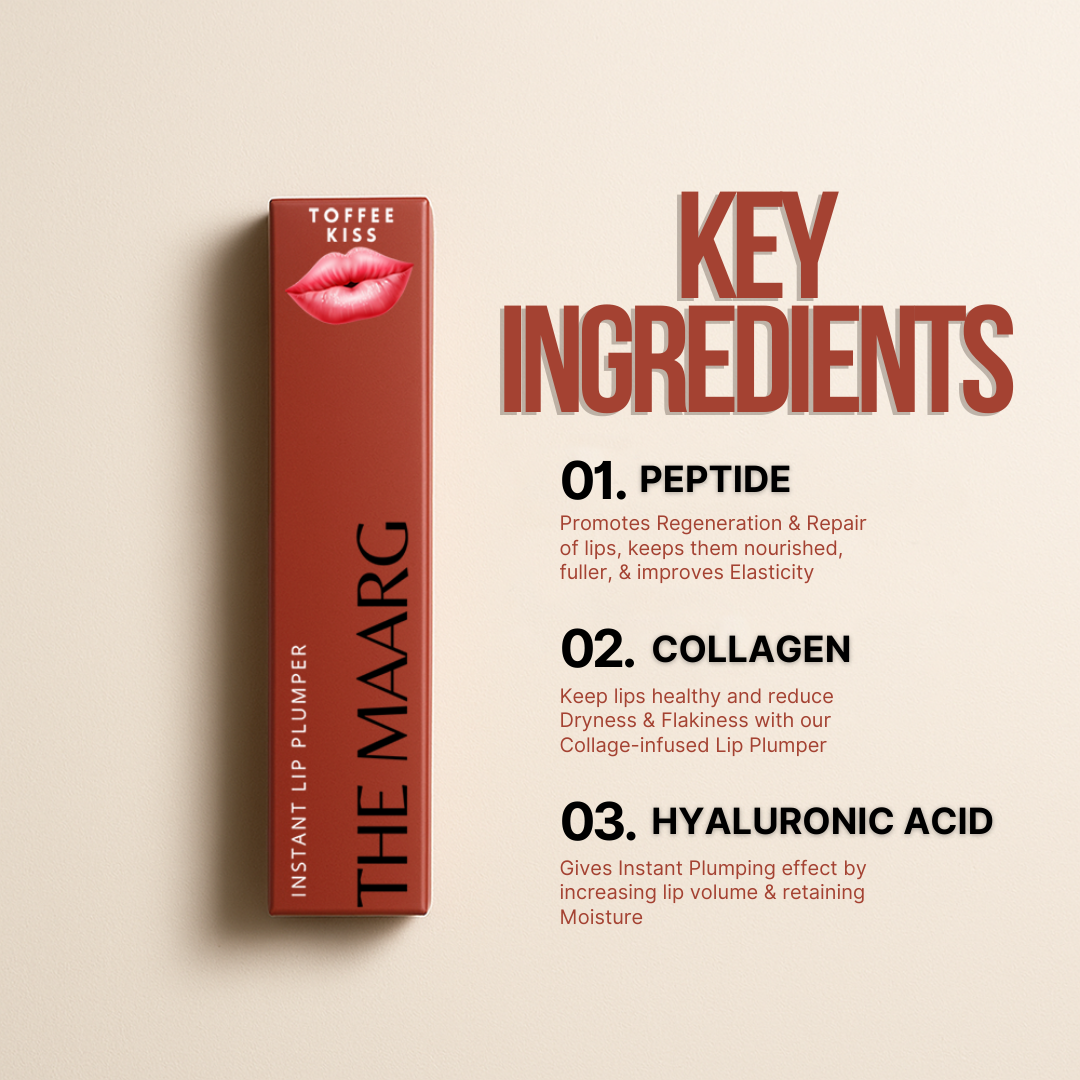 The Maarg Lip Plumper Toffee Kiss Ingredients